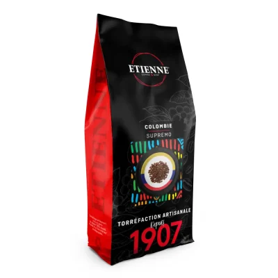 Café Colombien Supremo — Grains premium d'Amérique du Sud
